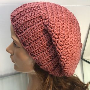 Slouchy hat unisex adult or teen hand crochet 🧶 Rasta hippie style